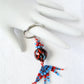 Blue & Red Beaded Keychain - Juicybeads Jewelry