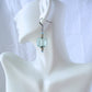 Blue Square Drop Earrings - Juicybeads Jewelry
