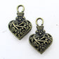 Brass Heart Beaded Purse Charm - Juicybeads Jewelry