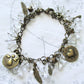 Brass Angel Cluster Bracelet - Juicybeads Jewelry