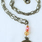 Brass lotus flower necklace - Juicybeads Jewelry