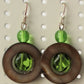 Brown Mother of Pearl Drop Earrings - Juicybeads Jewelry