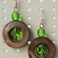 Brown Mother of Pearl Drop Earrings - Juicybeads Jewelry