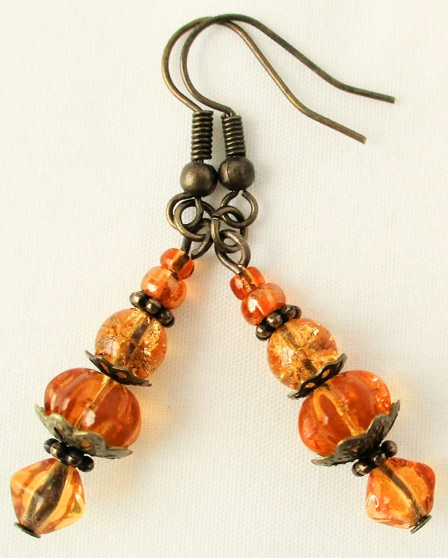 Brown Drop Earrings - Juicybeads Jewelry
