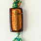 Brown & Green Beaded Keychain - Juicybeads Jewelry