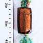 Brown & Green Beaded Keychain - Juicybeads Jewelry