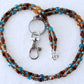 Brown Green Beaded Lanyard - Juicybeads Jewelry