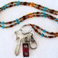 Brown Green Beaded Lanyard - Juicybeads Jewelry