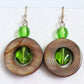 Brown Mother of Pearl Drop Earrings - Juicybeads Jewelry