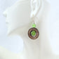 Brown Mother of Pearl Drop Earrings - Juicybeads Jewelry