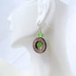 Brown Mother of Pearl Drop Earrings - Juicybeads Jewelry