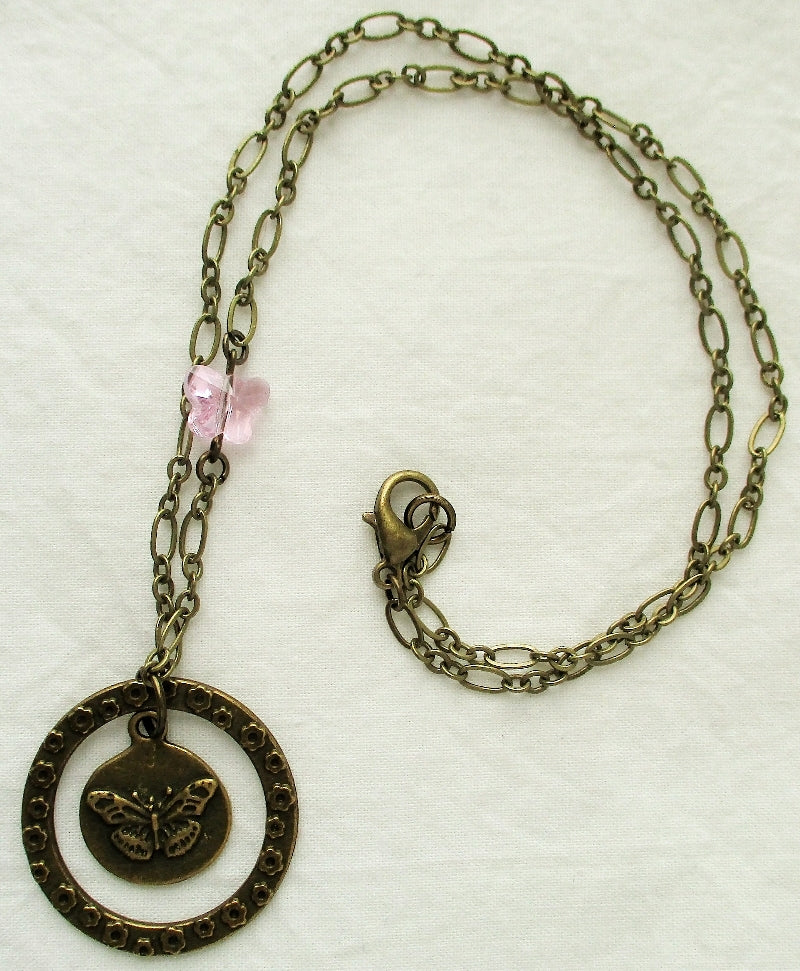 Butterfly Pendant Necklace  - Juicybeads Jewelry