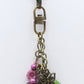 Dark Purple Flower Beaded Purse Charm - Juicybeads Jewelry