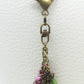 Dark Purple Flower Beaded Purse Charm - Juicybeads Jewelry