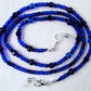 Dark Blue Beaded Eyeglass Chain - Juicybeads Jewelry