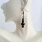 Faceted Black Drop Earrings - Juicybeads Jewelry