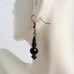 Faceted Black Drop Earrings - Juicybeads Jewelry