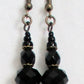 Faceted Black Drop Earrings - Juicybeads Jewelry