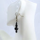 Faceted Black Drop Earrings - Juicybeads Jewelry