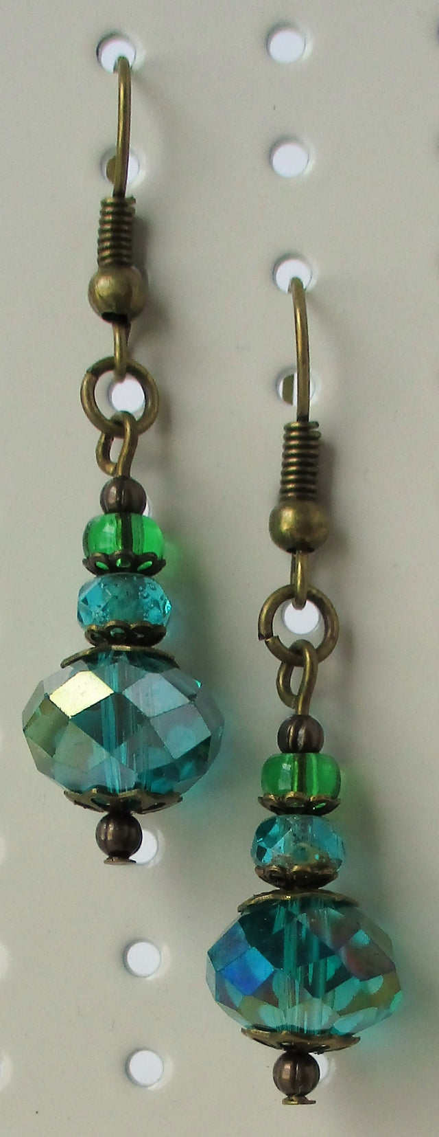 Green Beaded Earrings - Juicybeads Jewelry