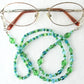 Green Beaded Eyeglass Chain - Juicybeads Jewelry