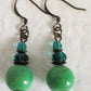 Green Mix Dangle Earrings - Juicybeads Jewelry