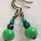 Green Mix Dangle Earrings - Juicybeads Jewelry