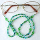 Green Beaded Eyeglass Chain - Juicybeads Jewelry