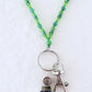 Green Beaded Lanyard - Juicybeads Jewelry