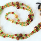 Green Brown Beaded Eyeglass Chain - Juicybeads Jewelry