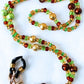 Green Brown Beaded Eyeglass Chain - Juicybeads Jewelry