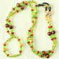 Green Brown Beaded Eyeglass Chain - Juicybeads Jewelry