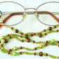 Green Brown Beaded Eyeglass Chain - Juicybeads Jewelry