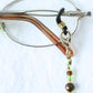 Green Brown Beaded Eyeglass Chain - Juicybeads Jewelry