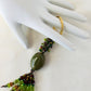 Green & Brown Beaded Keychain - Juicybeads Jewelry