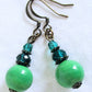 Green Mix Dangle Earrings - Juicybeads Jewelry