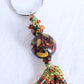 Green & Orange Beaded Keychain - Juicybeads Jewelry