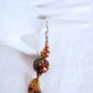 Green & Orange Beaded Keychain - Juicybeads Jewelry