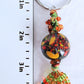 Green & Orange Beaded Keychain - Juicybeads Jewelry