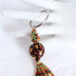 Green & Orange Beaded Keychain - Juicybeads Jewelry