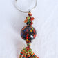 Green & Orange Beaded Keychain - Juicybeads Jewelry