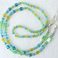 Green & Yellow Beaded Eyeglass Chain - Juicybeads Jewelry