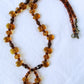 Honey Brown Beaded Necklace - Juicybeads Jewelry