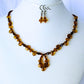 Honey Brown Beaded Necklace - Juicybeads Jewelry