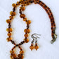 Honey Brown Beaded Necklace - Juicybeads Jewelry