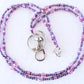 Lavender Purple Beaded Lanyard - Juicybeads Jewelry