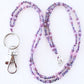 Lavender Purple Beaded Lanyard - Juicybeads Jewelry