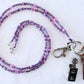 Lavender Purple Beaded Lanyard - Juicybeads Jewelry