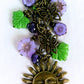 Light Purple Flower Beaded Purse Charm - Juicybeads Jewelry
