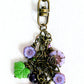 Light Purple Flower Beaded Purse Charm - Juicybeads Jewelry